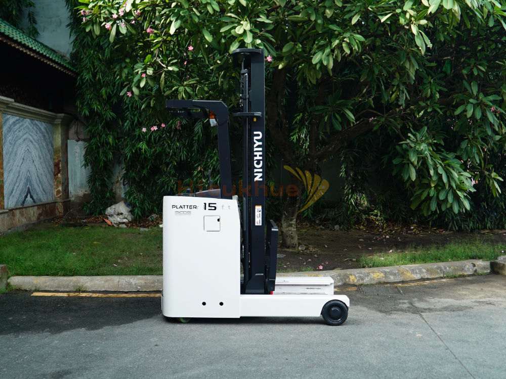 Xe nâng điện đứng lái NICHIYU FBRM15-85-430 năm 2021, nâng cao 4.3m