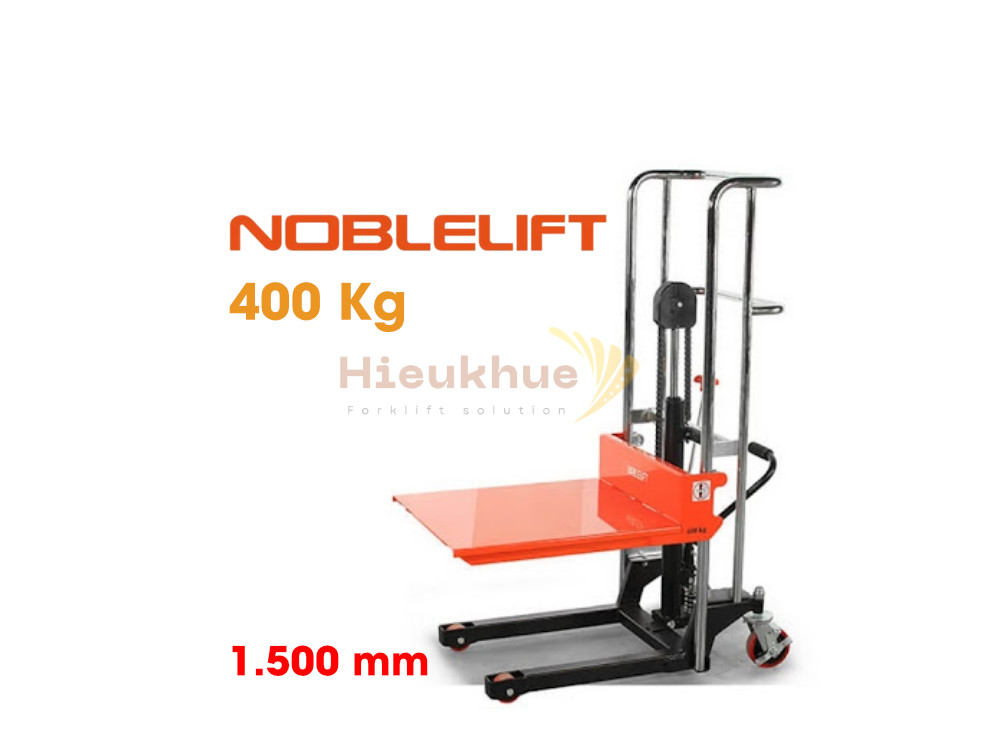 Xe nâng tay cao mini 400 kg nâng cao 1.5 m NOBLELIFT PS0415