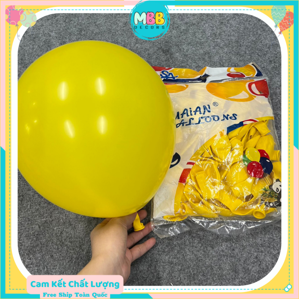 SET 100 BÓNG LÌ 24IN MÀU VÀNG