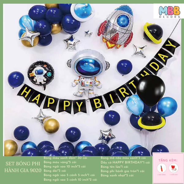 SET SINH NHẬT CHỦ ĐỀ PHI HÀNH GIA