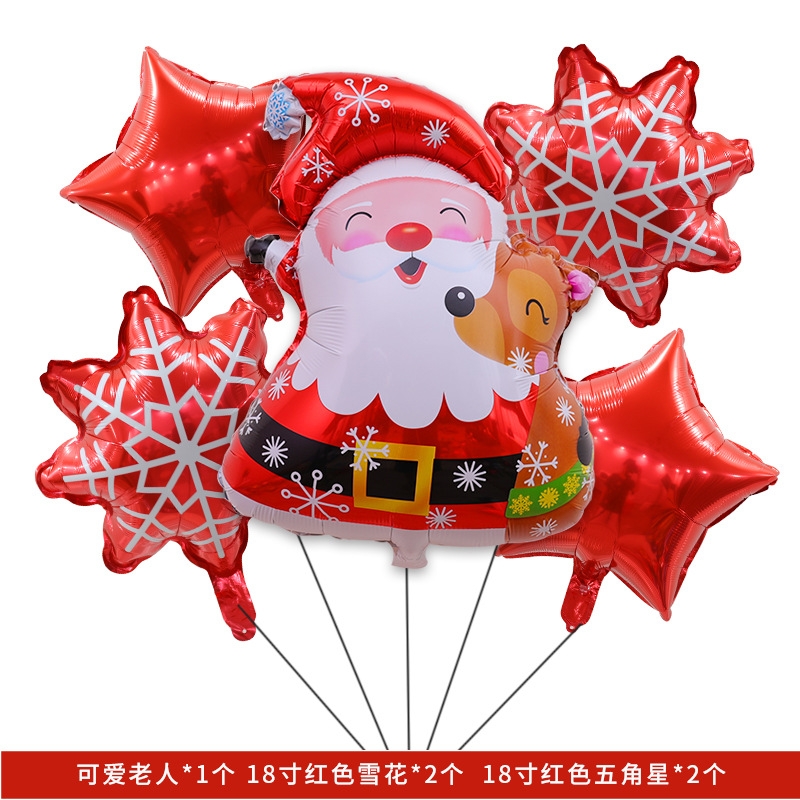 Set Phối Bong Bóng Bay Và Ông Già NOEL  Trang Trí NOEL, Giáng Sinh