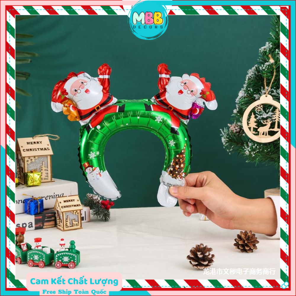 [NOEL 2024] Bong Bóng Tay Cầm NOEL, Phao Cài Tóc Cho Bé Phụ Kiện Đồ Trang Trí Tiệc Noel Giáng Sinh MBBDecor