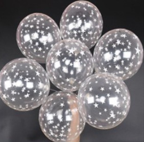 SET 30 BÓNG TRÒN CHẤM BI NGÔI SAO TRẮNG