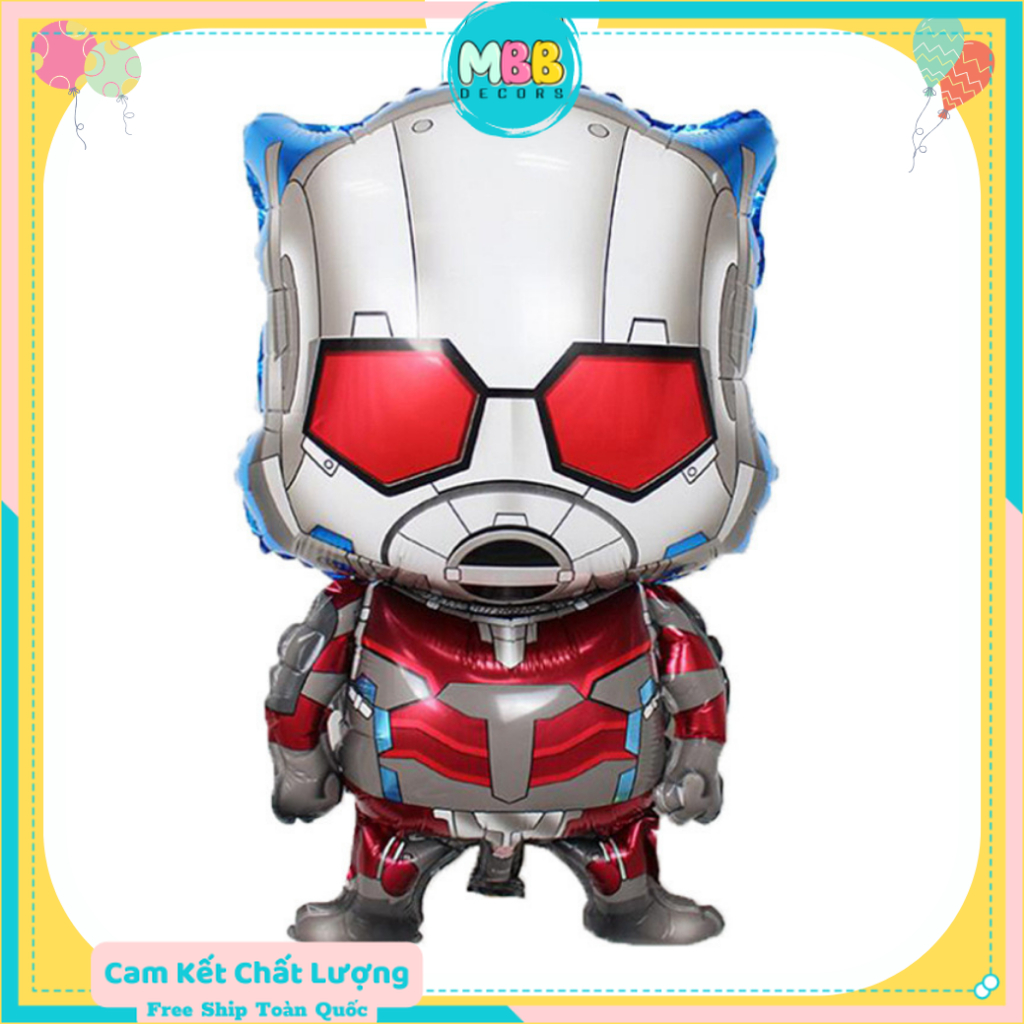 Bong Bóng Siêu Nhân Người Nhện, Spider Man, Iron Man Trang Trí Sinh Nhật Cho Bé