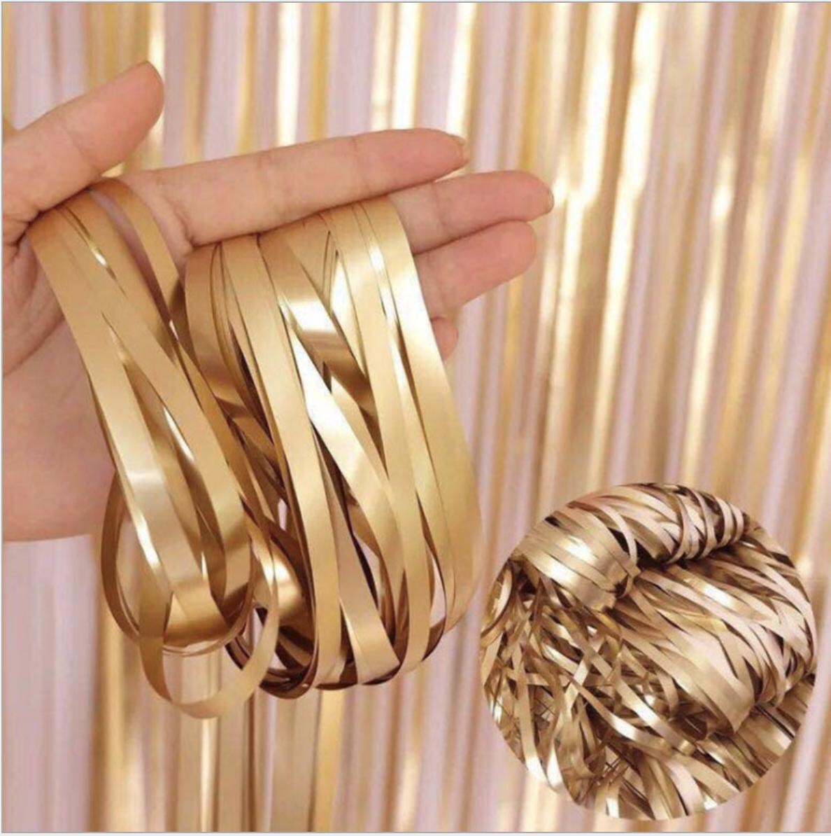 Rèm Kim Tuyến Màu Vàng Đồng