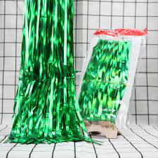 rèm kim tuyến xanh lá