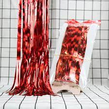 rèm kim tuyến đỏ đậm