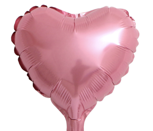 Bong Bóng Hình Trái Tim 12cm Màu HỒNG