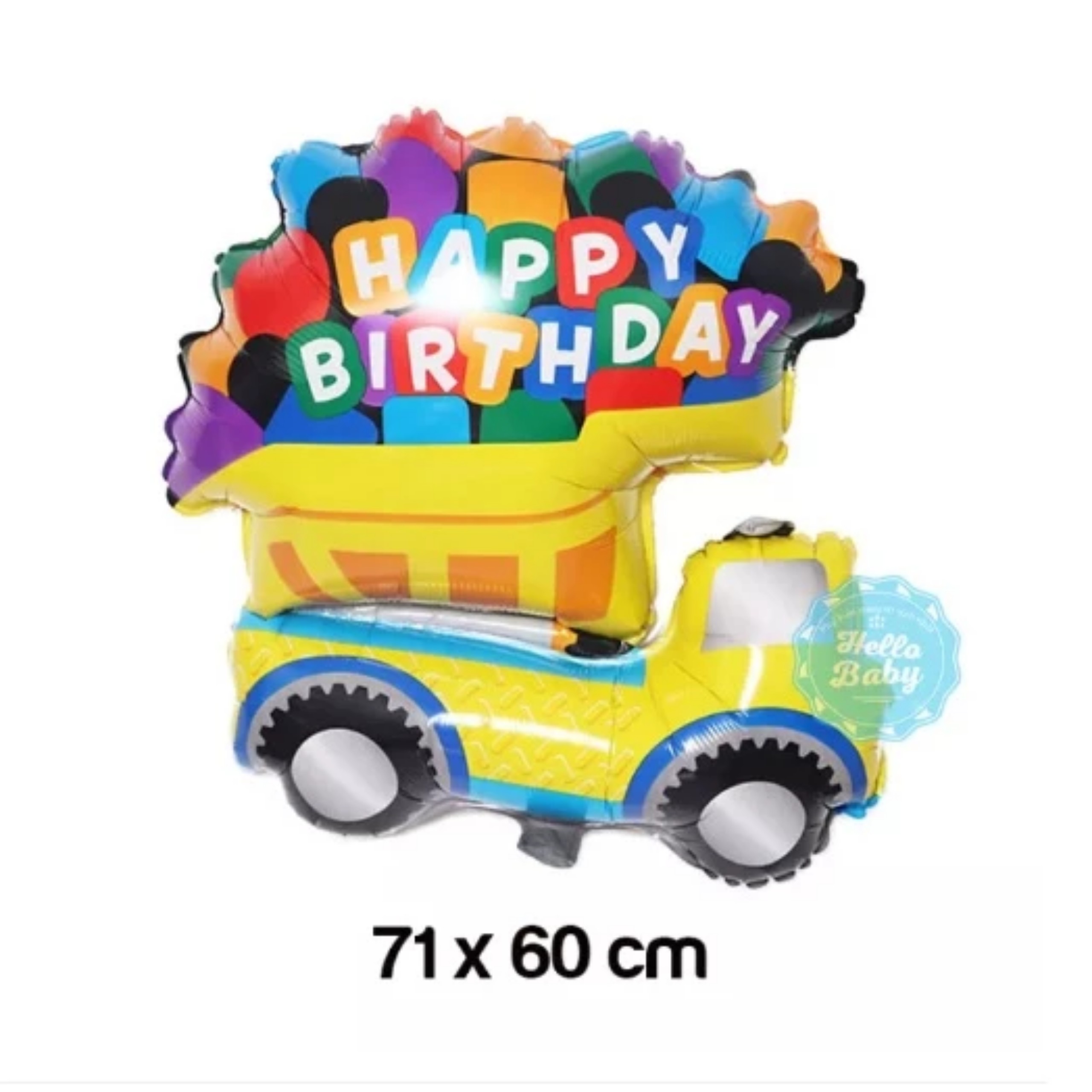 BÓNG HÌNH XE HAPPY BIRTHDAY