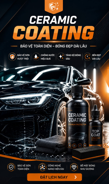 Bảo vệ xe với lớp phủ gốm