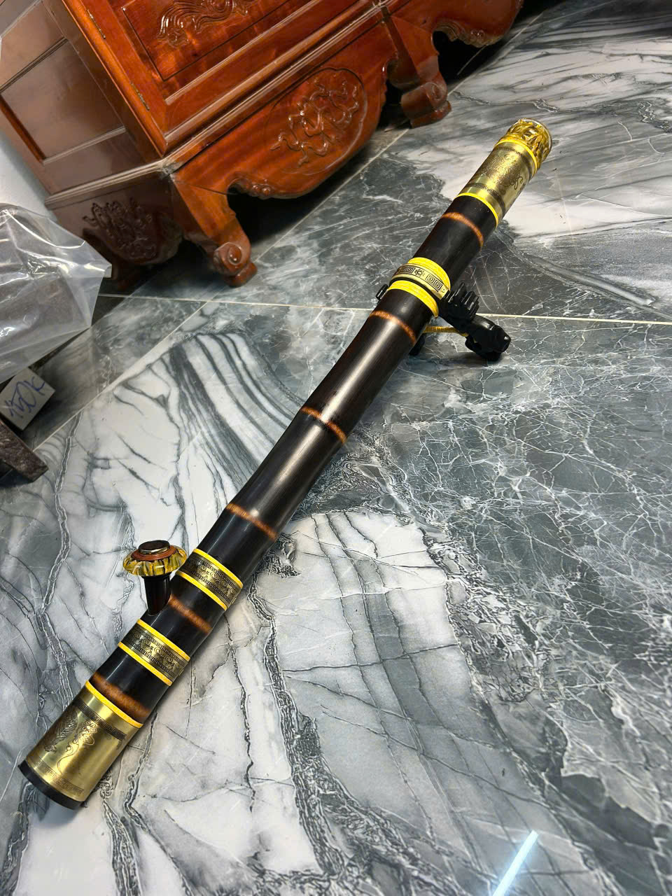 Điếu cày bọc miệng ngọc