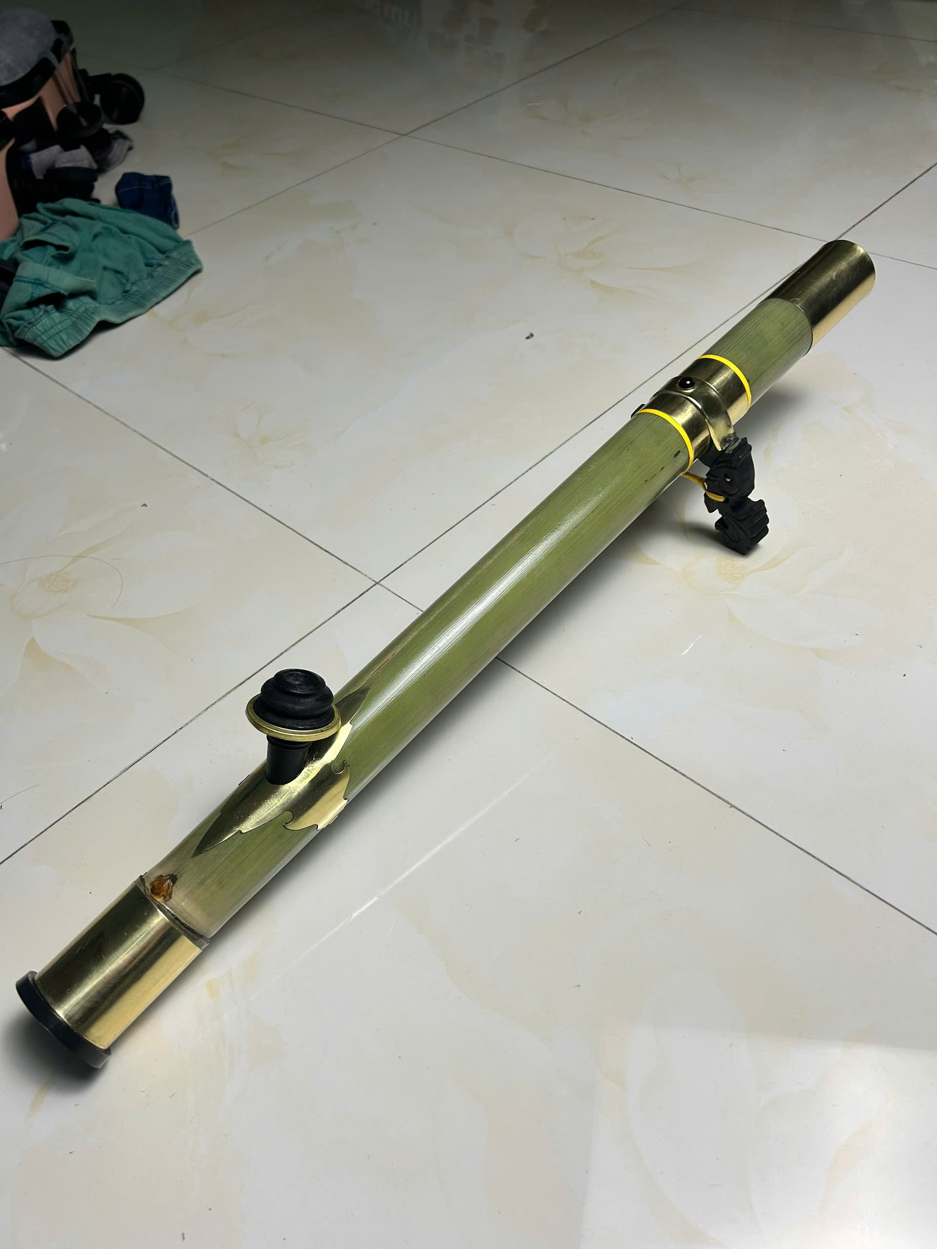 Điếu Nứa Bọc Đồng Trơn