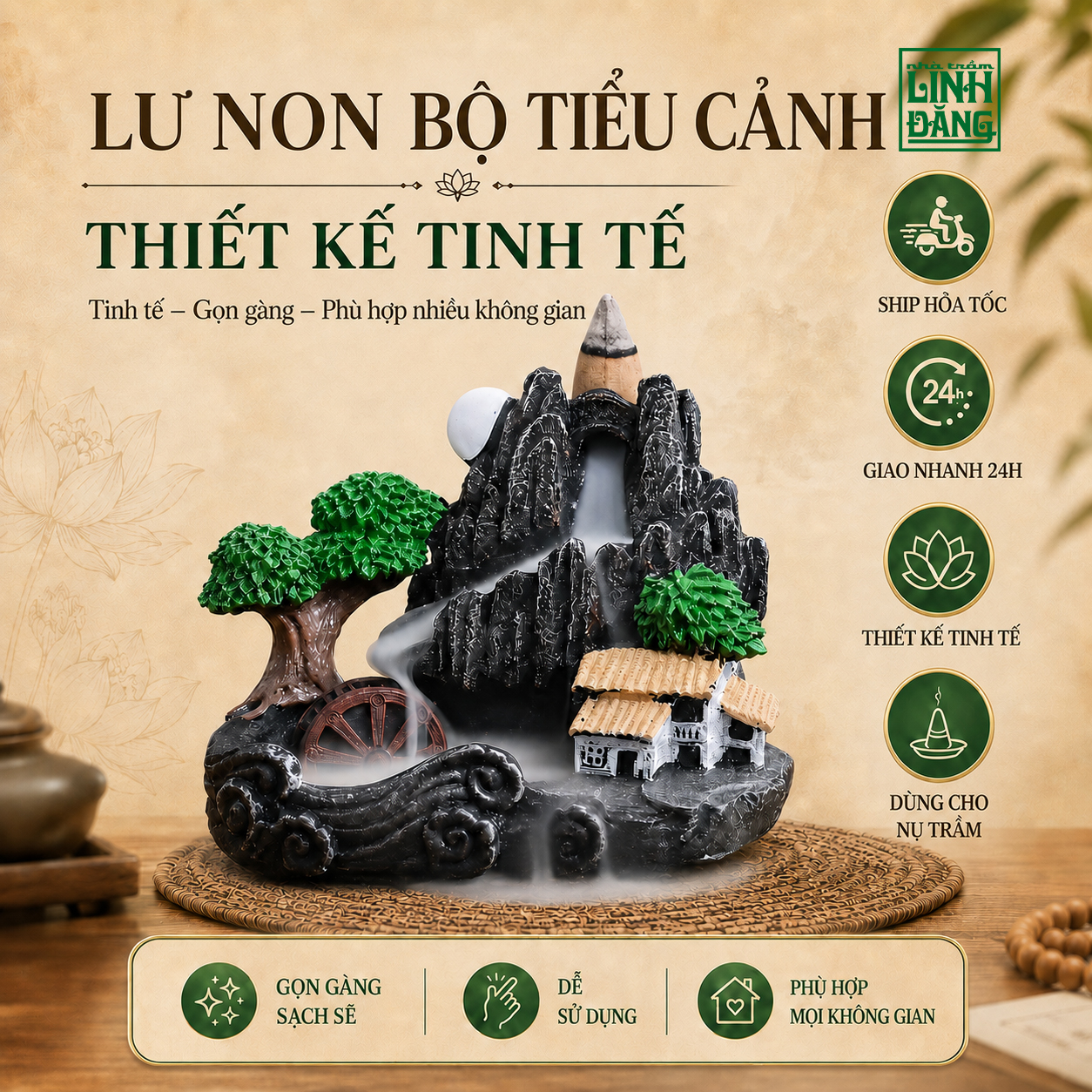 Thác Khói Phong Cảnh