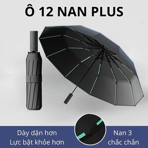 Ô che mưa gấp gọn tự động 12 nan kép, ô dù che mưa nắng mini chống tia UV tự động đóng mở nhỏ gọn - OD003