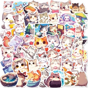 Set sticker trang trí cute, miếng dán đề can vinyl chống thấm nước, miếng dán graffiti dán laptop, bình nước, nhật ký