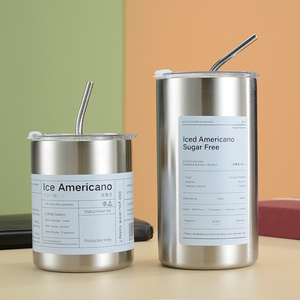 Ly giữ nhiệt Americano 600ml/300ml, cốc giữ nhiệt đến 12h không đổ mồ hôi, chuẩn inox 304