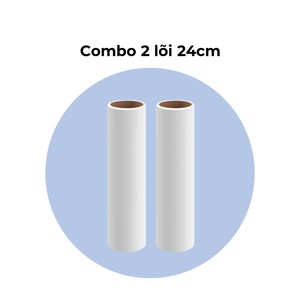 Cây lăn bụi giường cán dài kèm lõi lăn bụi 24cm, lăn bụi sàn nhà, giường nệm, thảm, rèm.