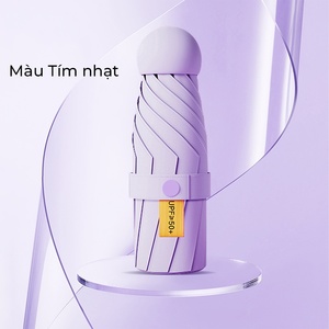 Ô che mưa gấp gọn mini, dù mini bỏ túi, ô dù che nắng mưa siêu nhẹ, chống tia UV UPF50+ kèm hộp đựng sang trọng