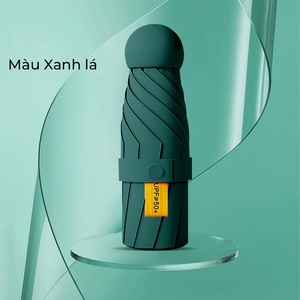 Ô che mưa gấp gọn mini, dù mini bỏ túi, ô dù che nắng mưa siêu nhẹ, chống tia UV UPF50+ kèm hộp đựng sang trọng