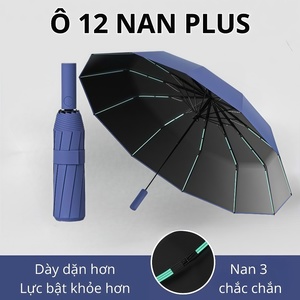 Ô che mưa gấp gọn tự động 12 nan kép, ô dù che mưa nắng mini chống tia UV tự động đóng mở nhỏ gọn - OD003