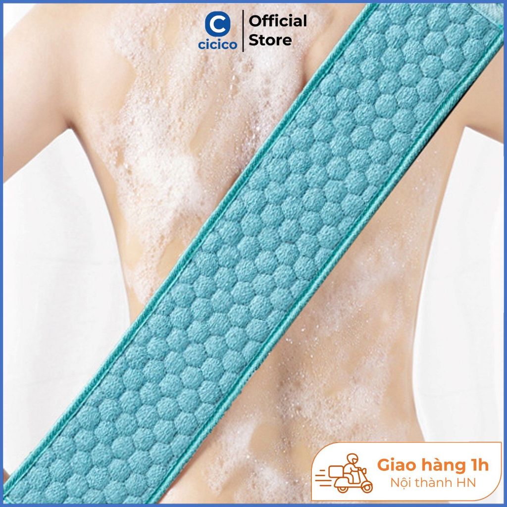 Cọ lưng Cicico A194 khăn tắm cọ lưng kháng khuẩn bền và siêu sạch