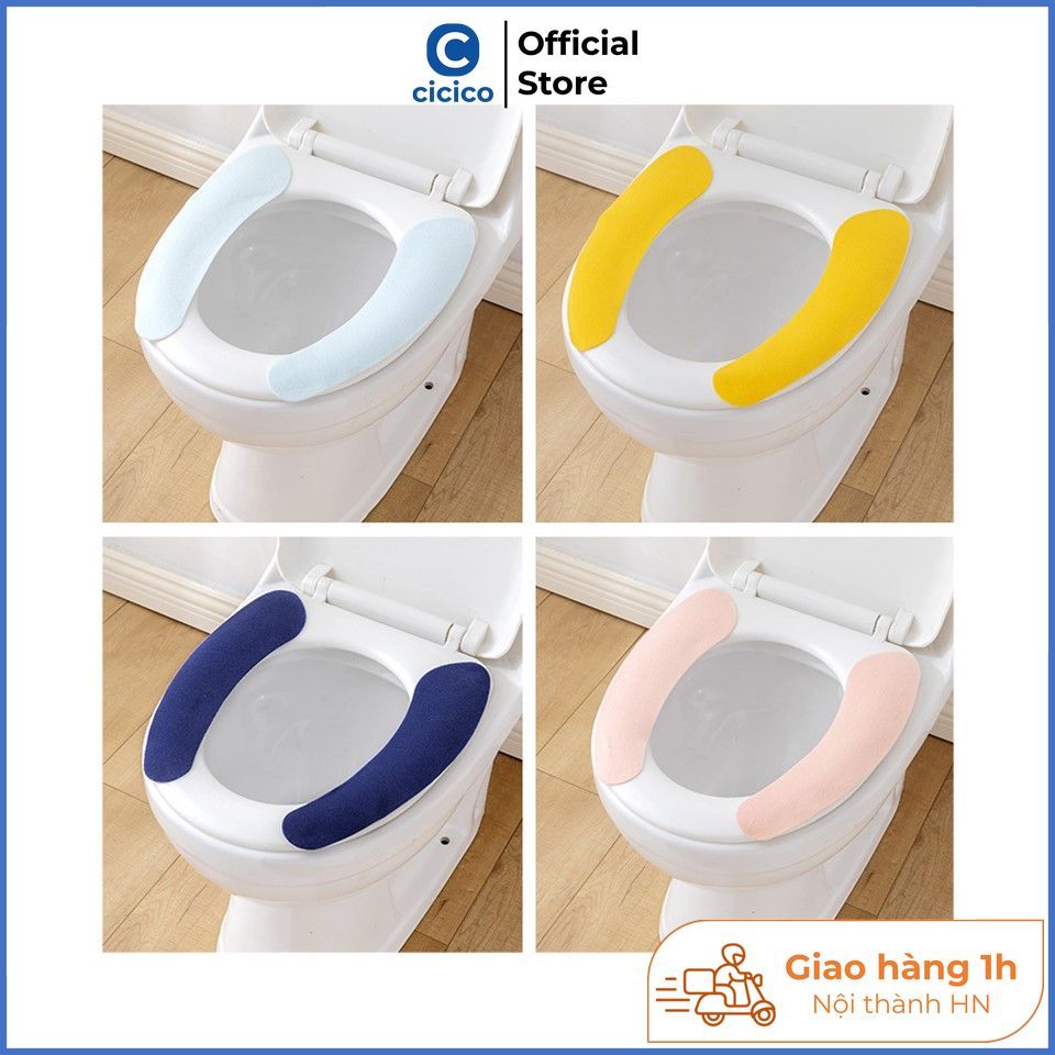 Miếng lót bồn cầu không thấm nước giặt được M222, đệm lót toilet có thể dán tùy chỉnh.