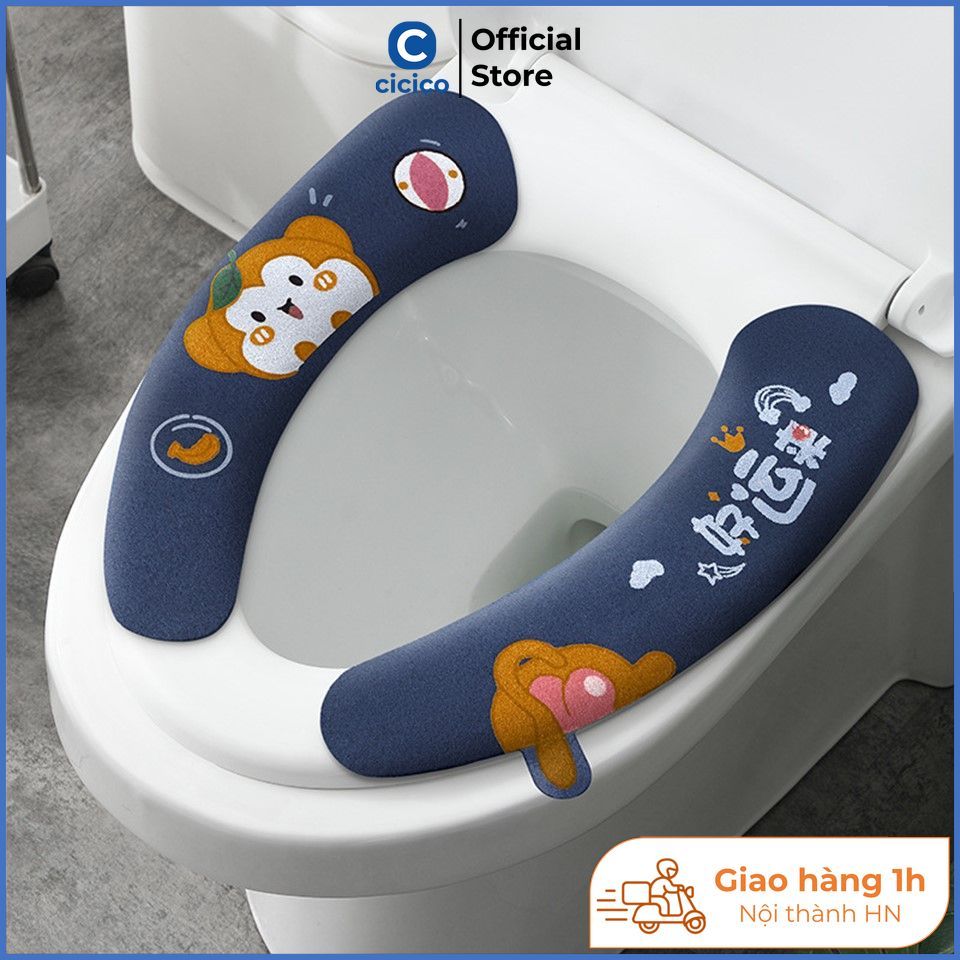 Miếng lót bồn cầu giặt được M224, có thể sử dụng nhiều lần.