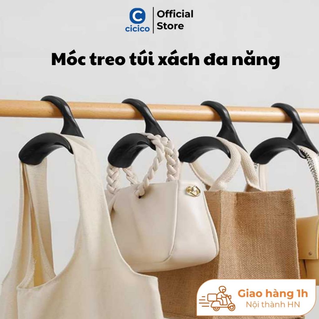 Móc Treo Túi Xách Bản Rộng Chống Rơi, Móc Treo Khăn Quàng Cổ, Cà Vạt Tiện Lợi, Móc Treo Đồ Dùng Đa Năng