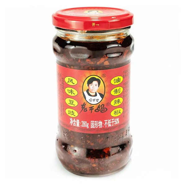 Dầu Ớt Vị Tàu Xì Hiệu Laoganma,Trọng lượng: 280g/lọ, Quy cách: 24lọ/thùng