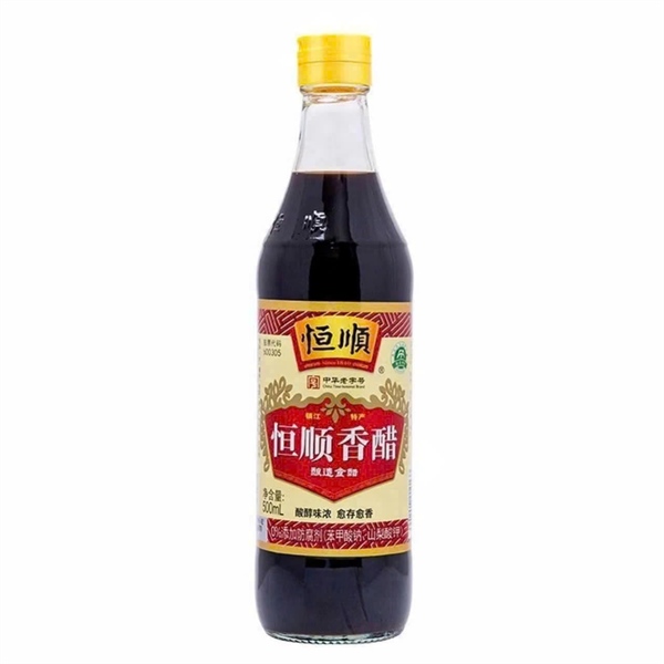 Giấm Hương Hằng Thuận, Thể tích: 500ml/ chai, Quy cách: 12 chai/ thùng