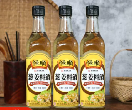 Gia Vị Rượu Nấu Ăn Hành Và Gừng Hằng Thuận, Trọng lượng: 500ML, Quy cách: 12 chai/ thùng