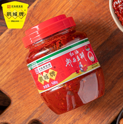 Tương Pixian Douban Dầu Đỏ, Trọng lượng: 500g/lọ, Quy cách: 24 lọ/ thùng