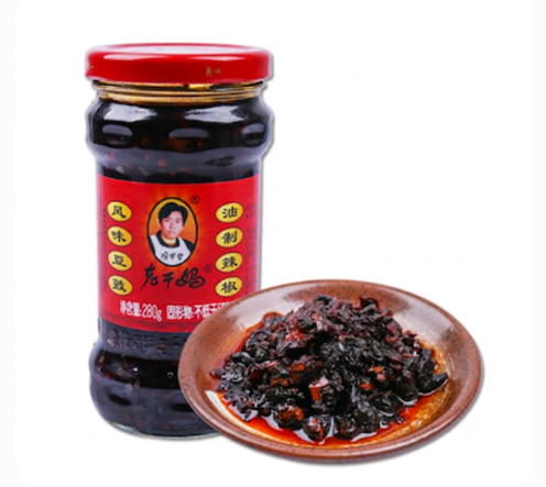 Dầu Ớt Vị Tàu Xì Hiệu Laoganma, Trọng lượng: 280g/lọ, Quy cách: 24lọ/thùng