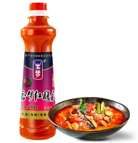 Gia vị hỗn hợp sốt lẩu chua, Thể tích: 500ml/ chai, Quy cách: 24 chai/ thùng