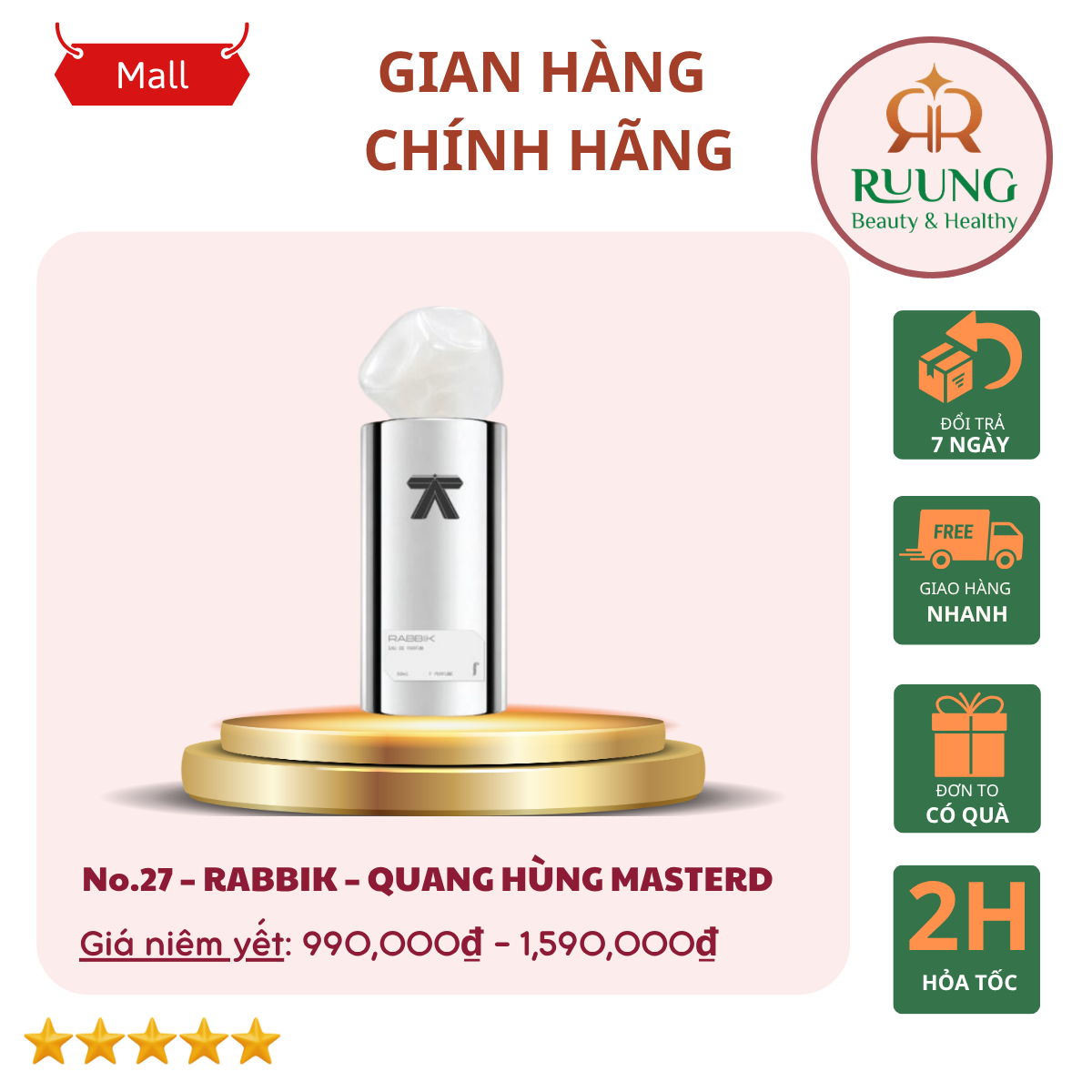 [F PERFUME] No.27 – RABBIK – QUANG HÙNG MASTERD