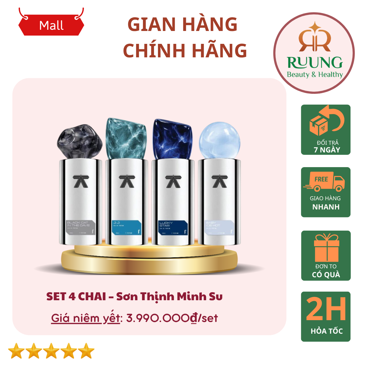 [F PERFUME] Set 4 Chai -Sơn Thịnh Minh Su