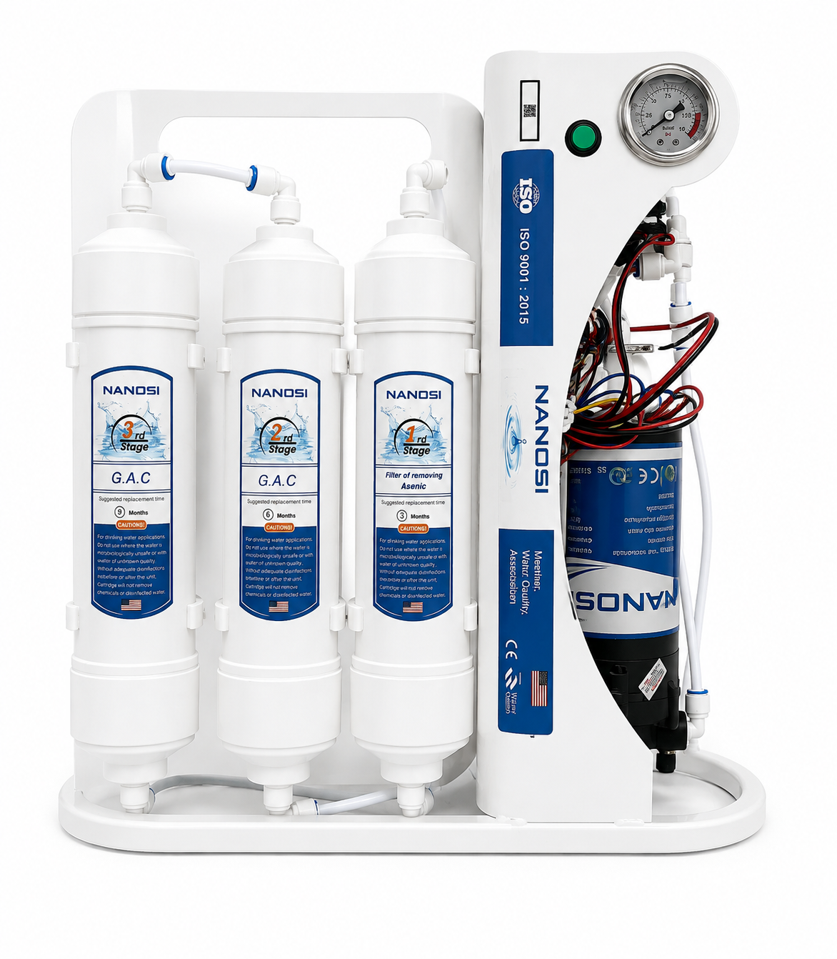 Máy lọc nước gia đình 9 cấp lọc không vỏ tủ V05 - Màng Nanosi