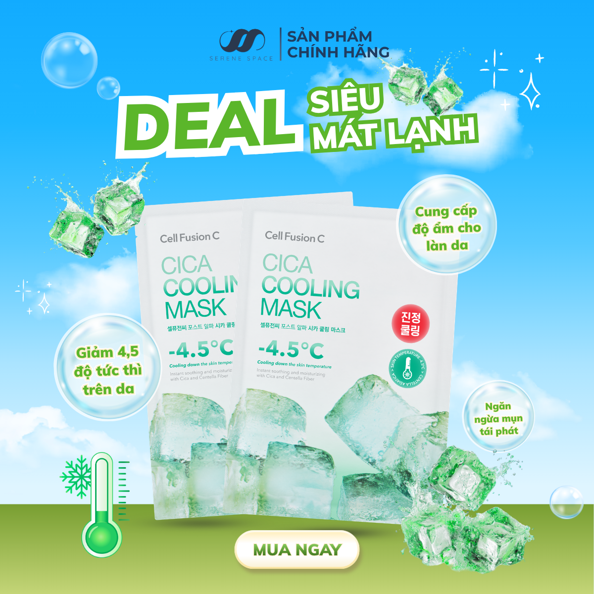 Review Mặt Nạ Cell Fusion C Post α CICA Cooling Mask: Giải Pháp 