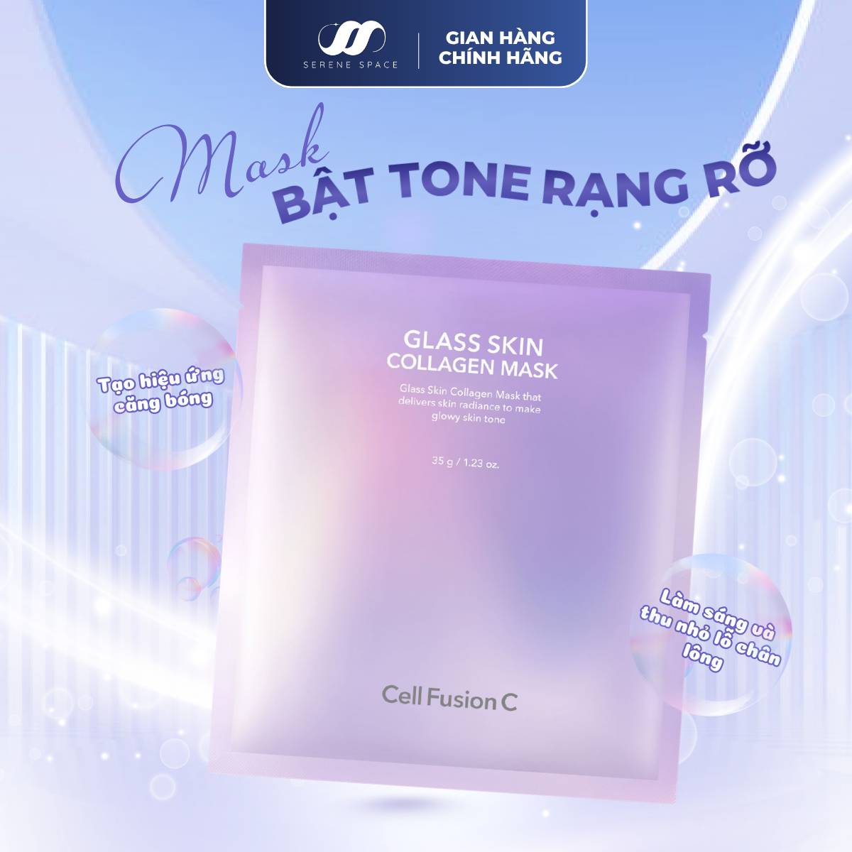 Mặt Nạ Cell Fusion C Glass Skin Collagen Mask: Giải Pháp Phục Hồi; Tạo Hiệu Ứng Da Căng Bóng Thượng Lưu