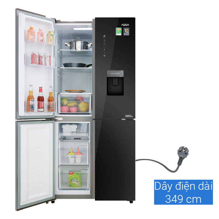 Tủ lạnh Aqua Inverter 456 lít AQR-IGW525EM(GB)