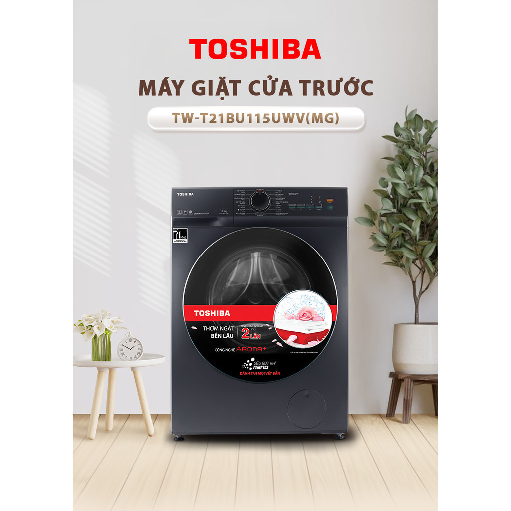 Máy Giặt Cửa Trước Toshiba TW-T21BU115UWV(MG)
