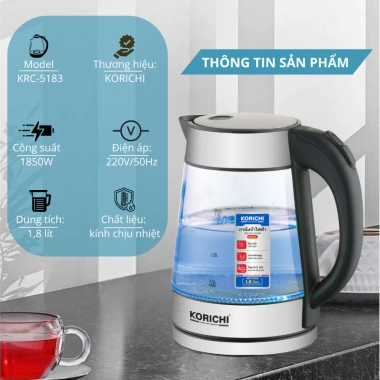 Ấm đun nước siêu tốc Korichi KRC-5183