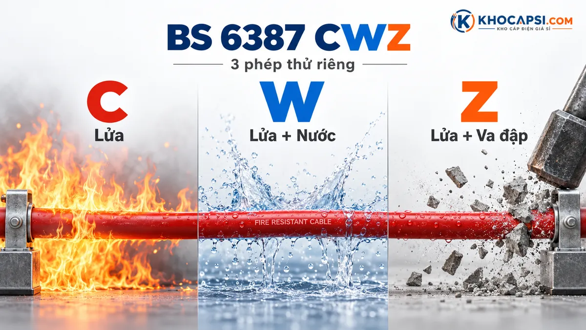 Cáp BS 6387 CWZ