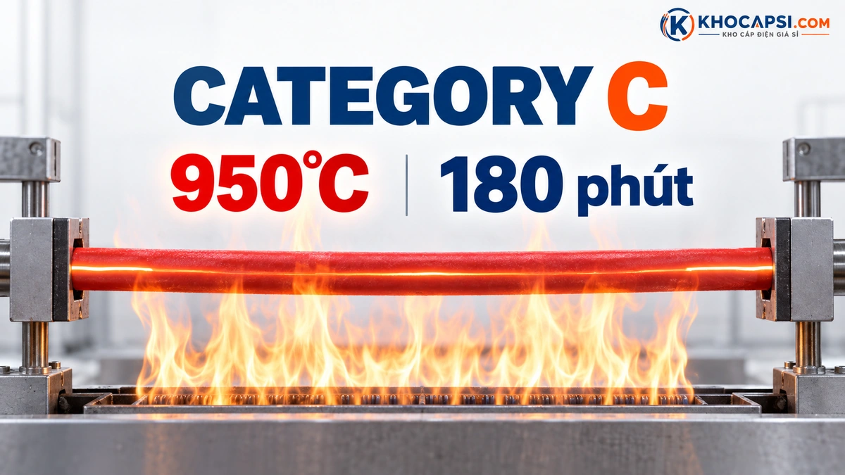 Cáp chống cháy BS 6387