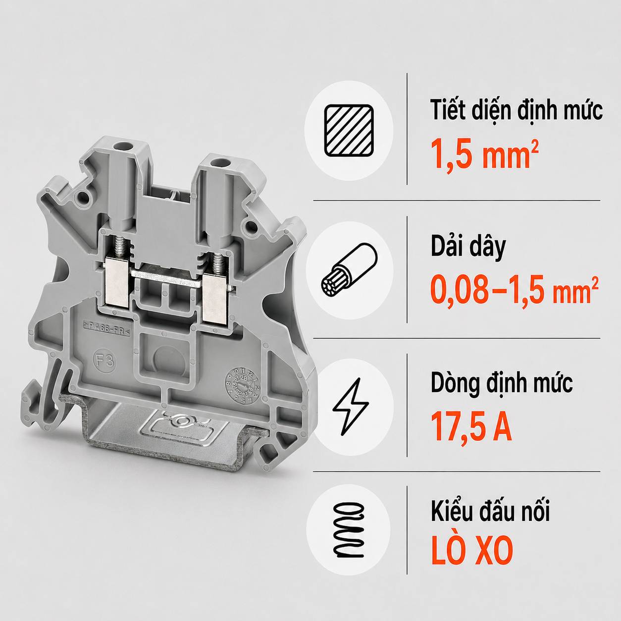 Terminal Block Phoenix Contact ST 1,5 – Cầu Đấu Lò Xo 1,5mm²