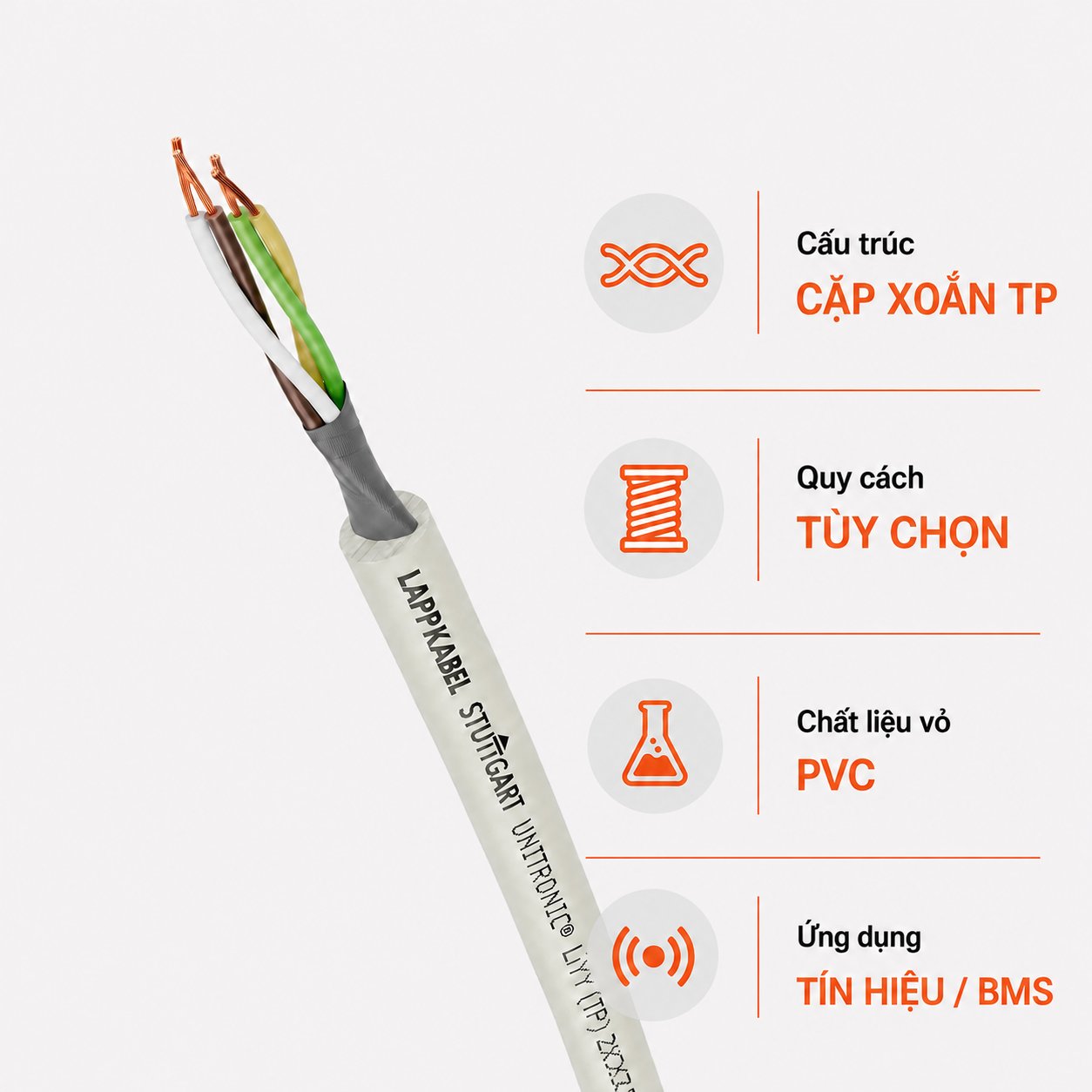 Cáp Tín Hiệu LAPP UNITRONIC LiYCY (TP) Cặp Xoắn Chống Nhiễu