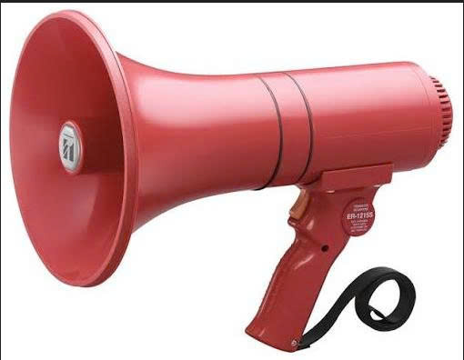 Hướng dẫn sử dụng loa phát thanh cầm tay TOA ER-1215S 15W có còi báo động