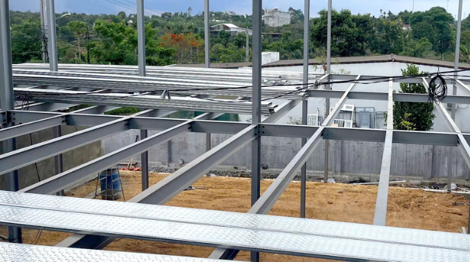 Hệ khung sàn thép lắp ghép