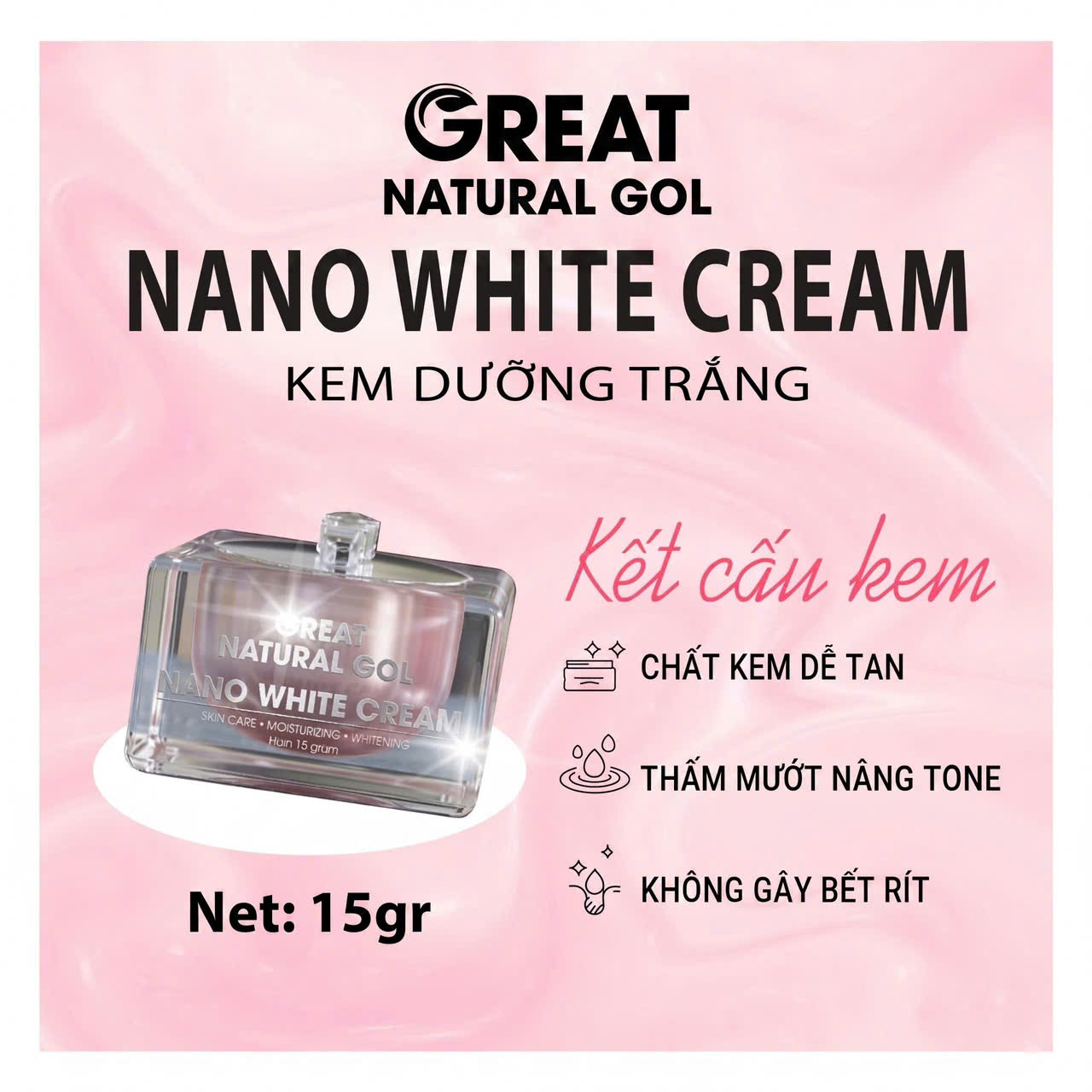 Kem NANO WHITE CREAM kem dưỡng trắng da