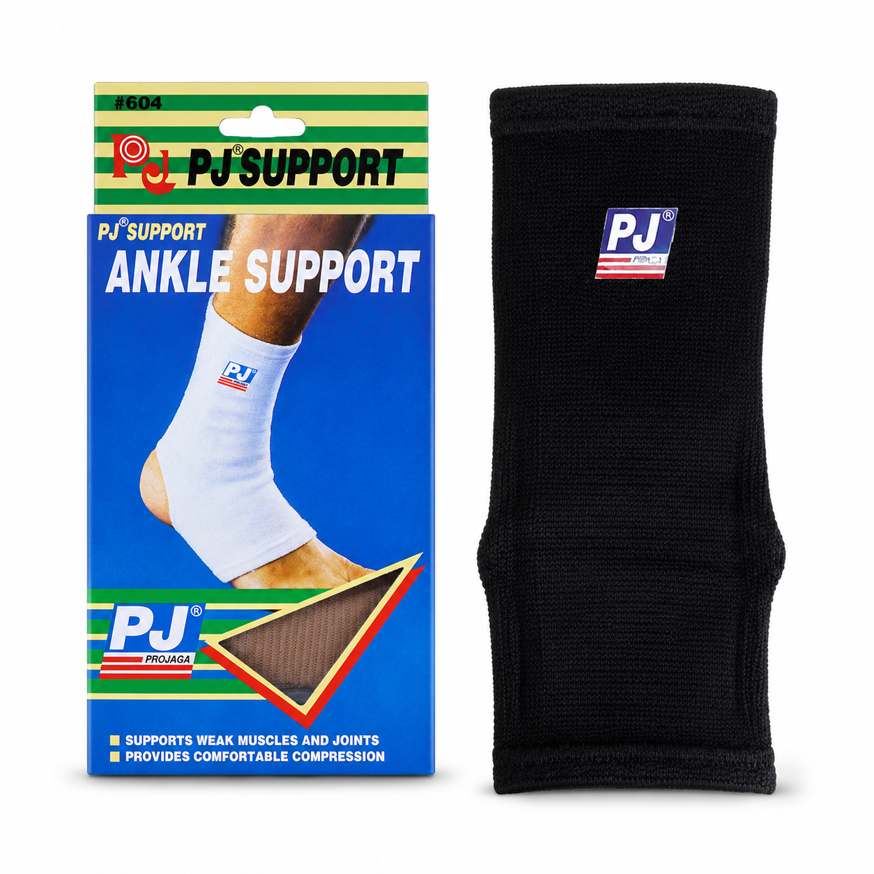 BĂNG HỖ TRỢ CỔ CHÂN PJ 654 - CO GIÃN 4 CHIỀU, BẢN NGẮN (SHORT ANKLE SUPPORT)